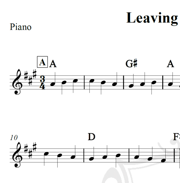 Leaving Hogwarts - Piano