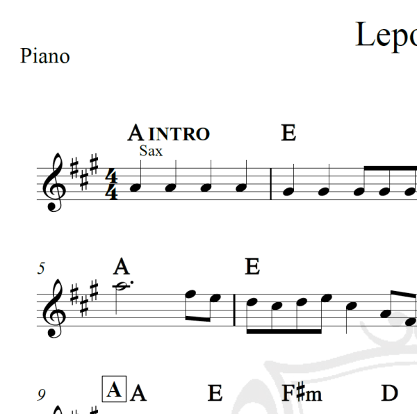 Lepo lepo - Psirico - Cifra