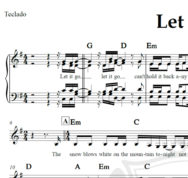 Let it go - Demi Lovato - Arranjo Coral