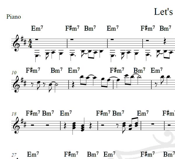 Let's groove - Earth, Wind and Fire - Cifra