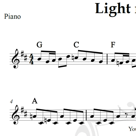 Light my fire - The Doors - Piano/Vocal