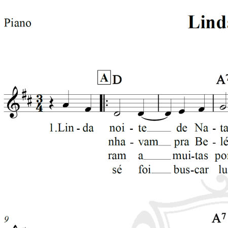 Linda Noite - Piano/Vocal