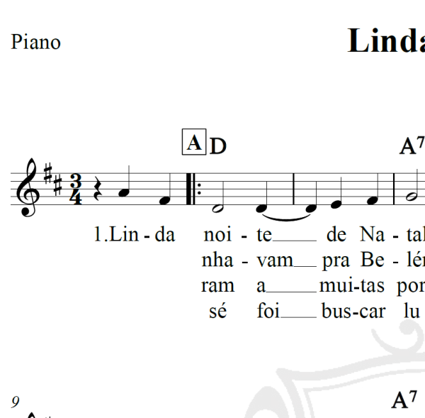 Linda Noite - Piano/Vocal