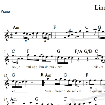 Linda demais - Roupa Nova - Piano/Vocal