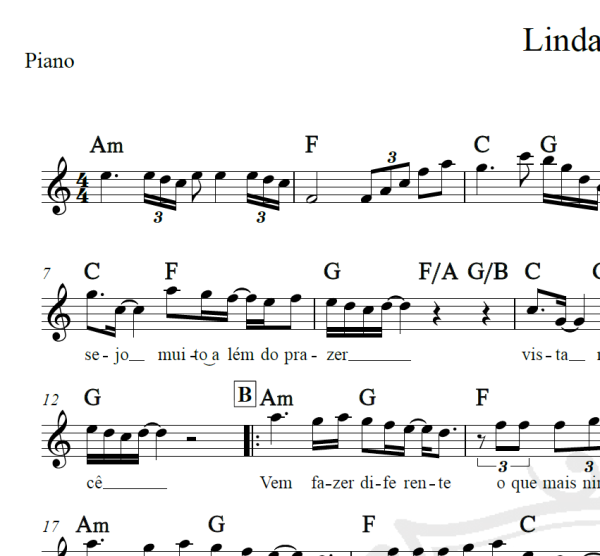 Linda demais - Roupa Nova - Piano/Vocal