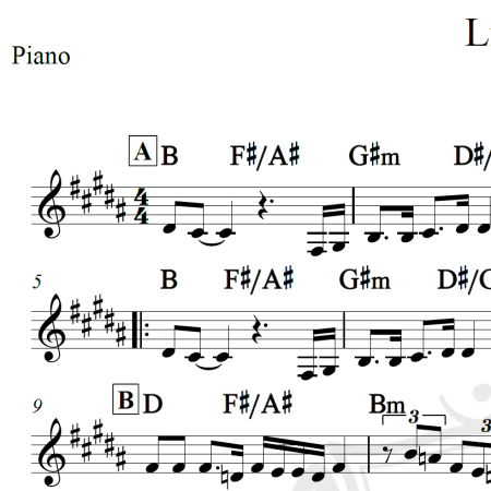 Listen - Beyonce - Piano