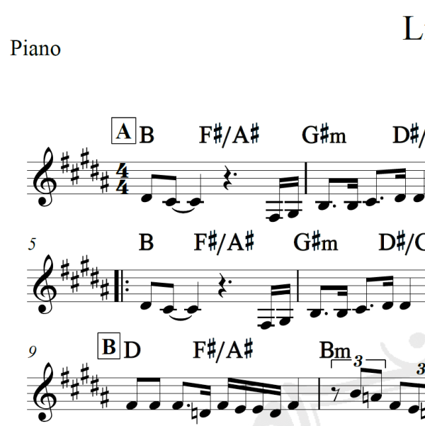 Listen - Beyonce - Piano