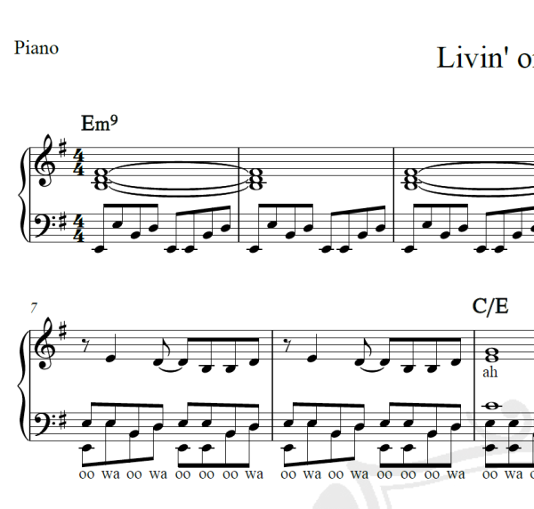 Livin' on a prayer - Bon Jovi - Arranjo Coral