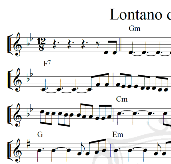 Lontano dagli occhi - Piano