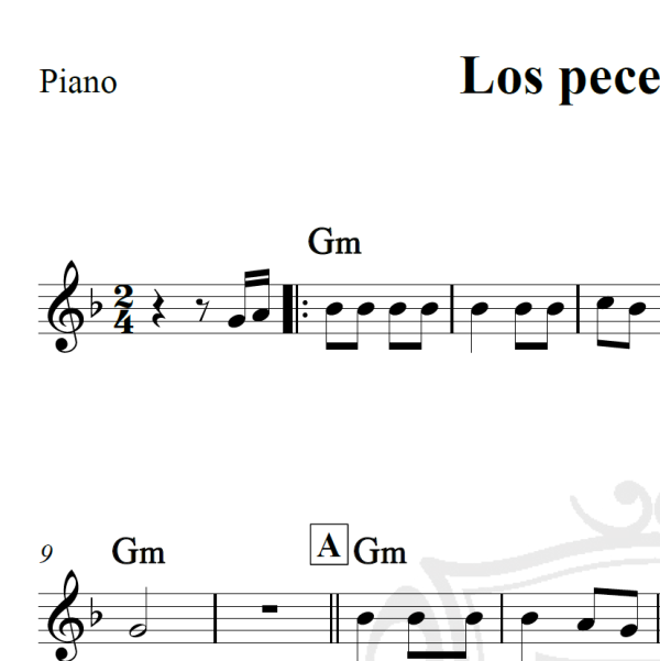 Los peces en el rio - Piano/Vocal