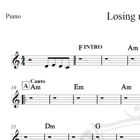 Losing my religion - REM - Cifra