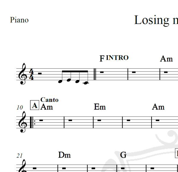 Losing my religion - REM - Cifra