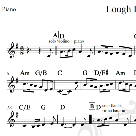 Lough Erin Shore - The Corrs - Piano