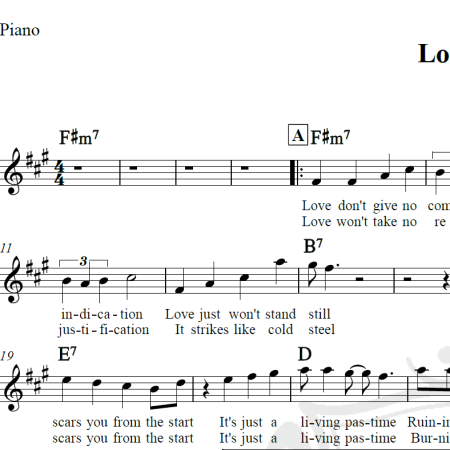 Love Kills - Queen - Piano/Vocal