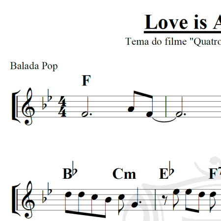 Love is All Around - Piano