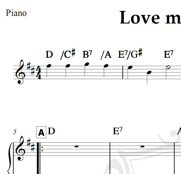 Love me tender - Elvis Presley - Arranjo Coral