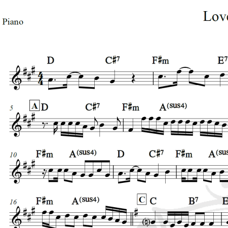 Love nwakiti - CKay - Piano