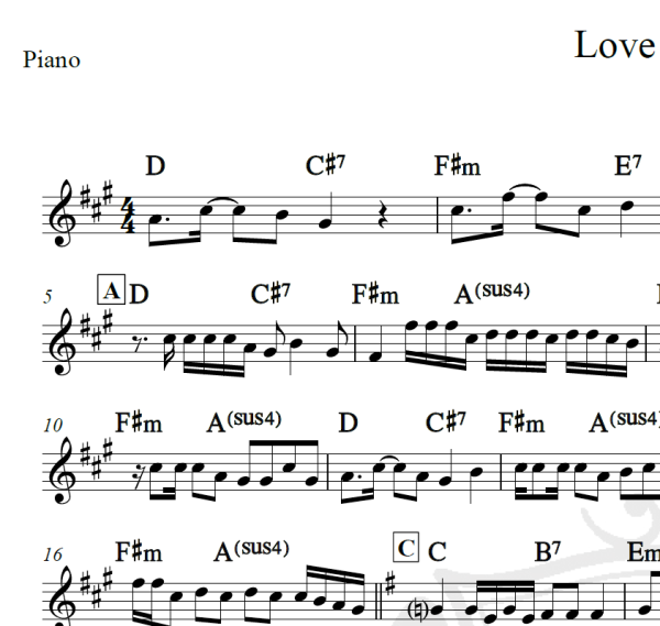 Love nwakiti - CKay - Piano