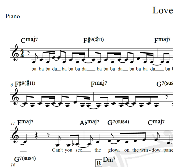 Love on Top - Beyonce - Piano/Vocal