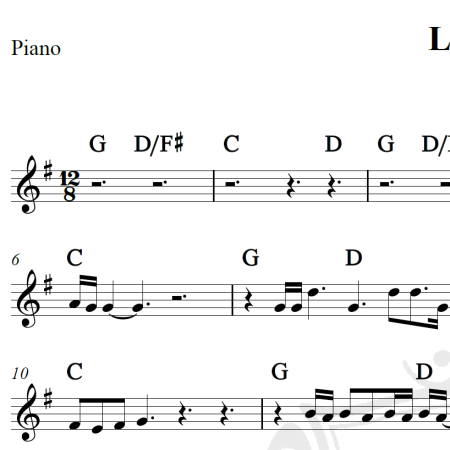 Lover - Taylor Swift - Piano