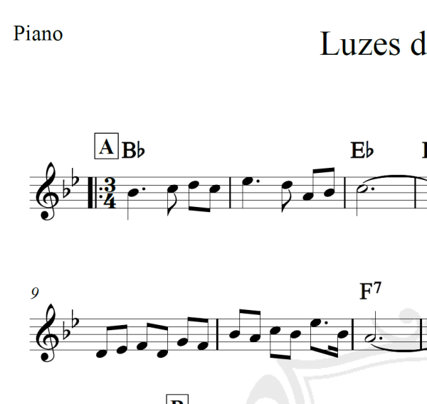 Luzes da Ribalta - Charles Chaplin - Piano