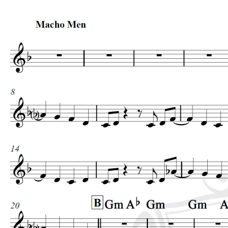 Macho Men - Village People - Cifra