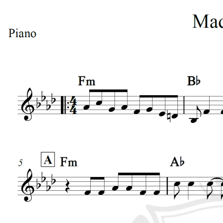 Mad World - Tears for Fears - Piano