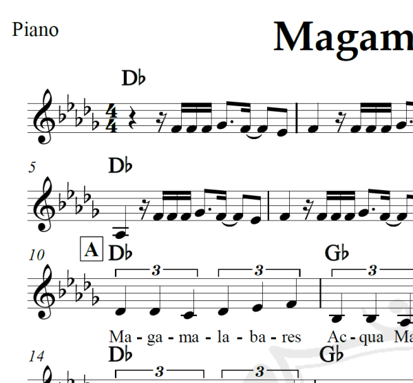 Magamalabares - Marisa Monte - Piano/Vocal