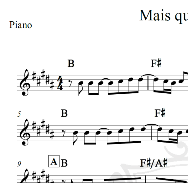 Mais que amigos - Anjos de Resgate - Piano/Vocal