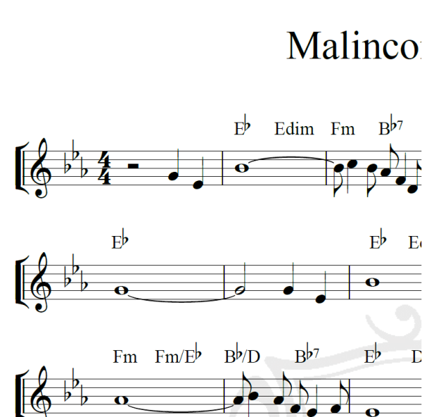 Malinconica Luna - Piano