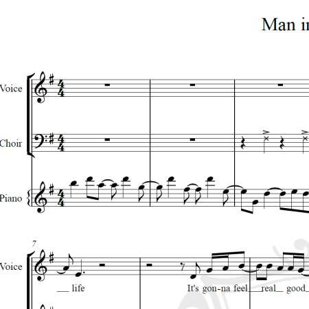 Man in a mirror - Michael Jackson - Arranjo Coral