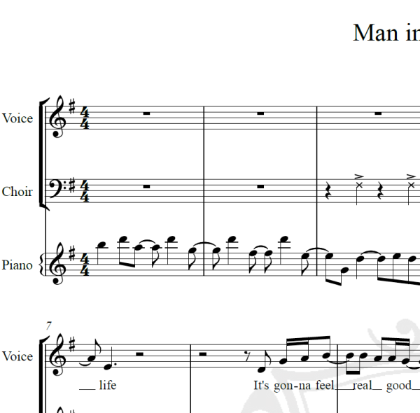 Man in a mirror - Michael Jackson - Arranjo Coral