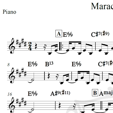 Maracangalha - Dorival Caymmi - Piano