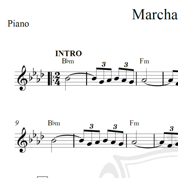 Marcha do Buda - Piano