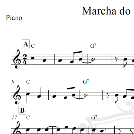 Marcha do pirimpimpim - Piano