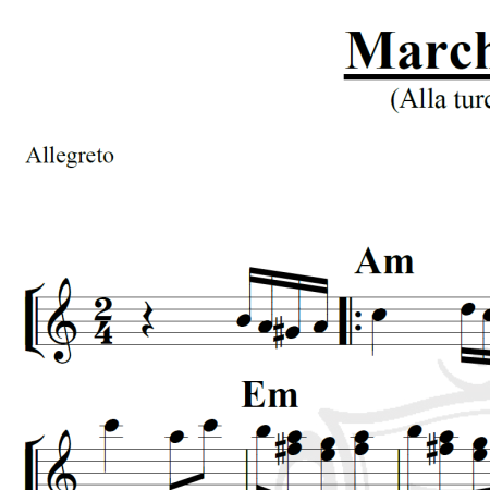 Marcha Turca - Mozart - Piano