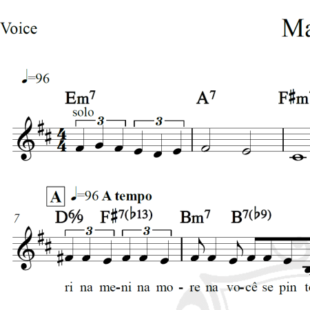 Marina - Dorival Caymmi - Piano/Vocal