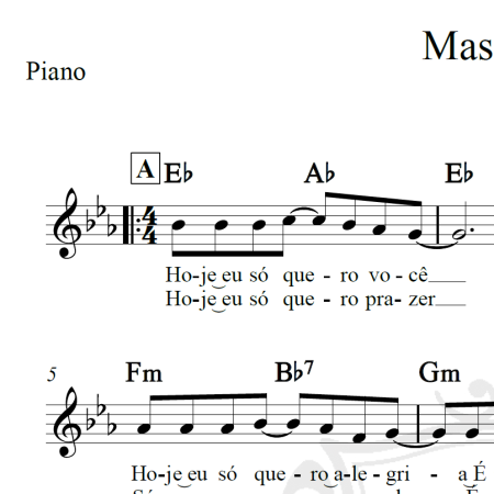 Massa real - Piano/Vocal