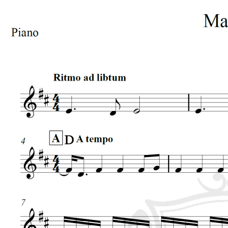 Matilda - Alt-J - Piano