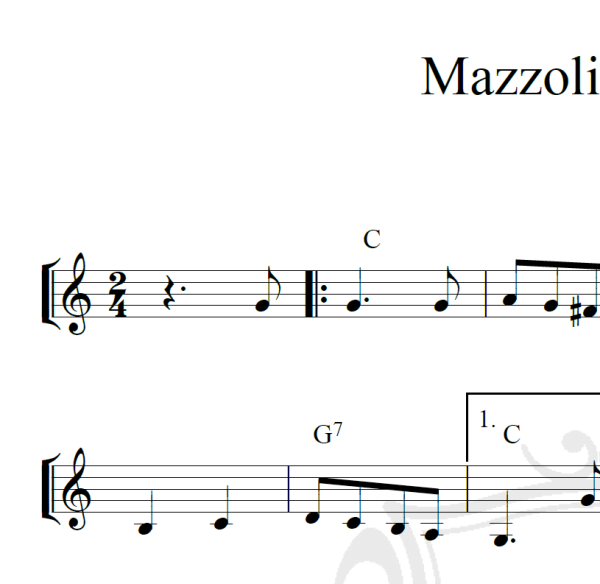 Mazzolin di Fiori - Piano