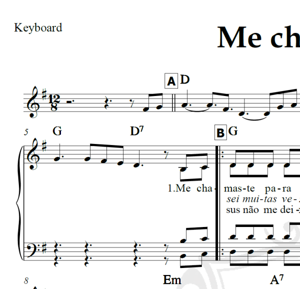 Me chamaste - Arranjo Coral