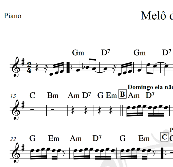 Melô do Tchan - É o Tchan - Cifra