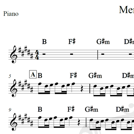 Memories - Maroon 5 - Piano