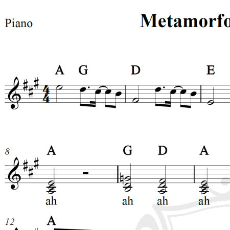 Metamorfose ambulante - Raul Seixas - Piano/Vocal