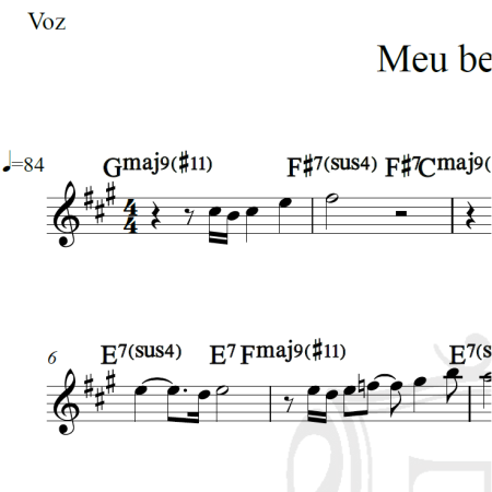 Meu bem querer - Djavan - Piano/Vocal