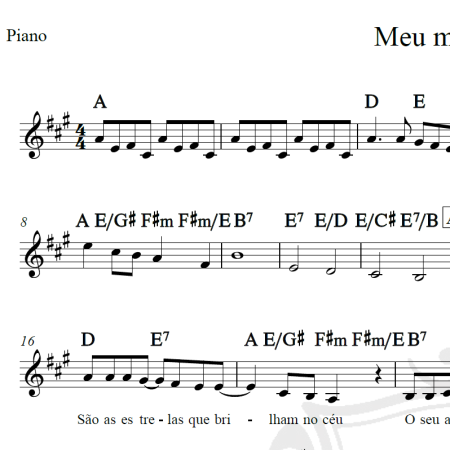 Meu menino Jesus - Roberto Carlos - Piano/Vocal