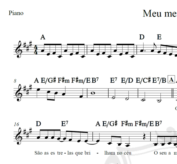 Meu menino Jesus - Roberto Carlos - Piano/Vocal