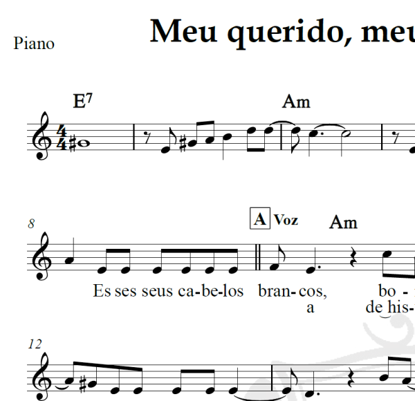 Meu querido, meu velho, meu amigo - Roberto Carlos - Piano/Vocal