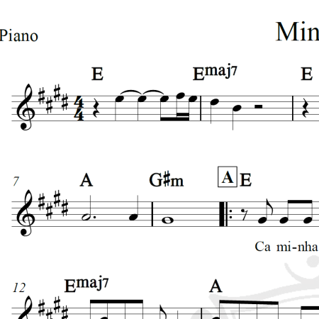 Minha joia - Forfun - Piano/Vocal