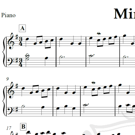 Minueto - Bach - Piano